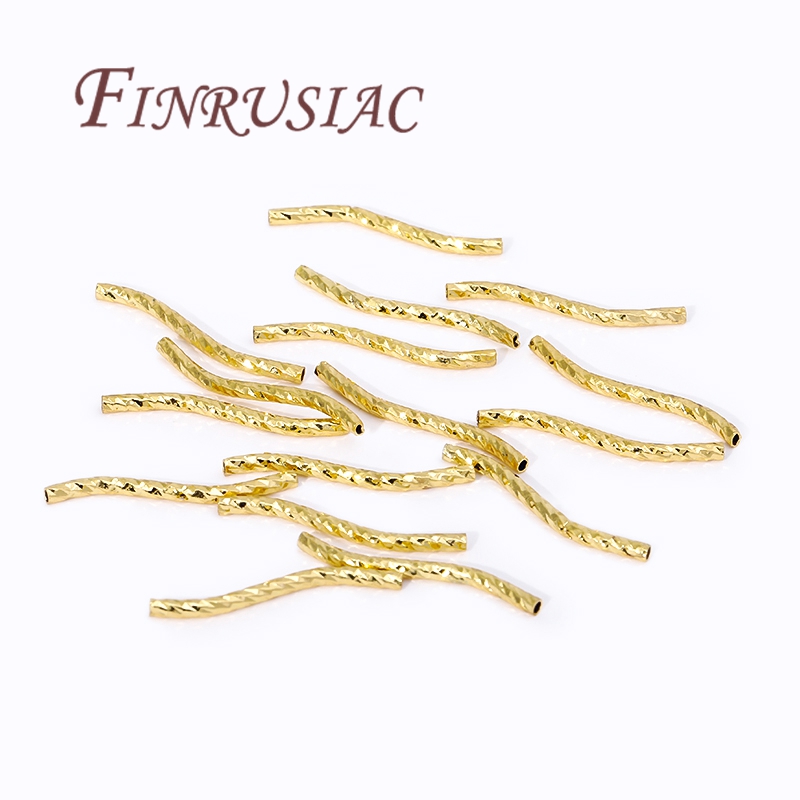 Jewelry Making Youtube - S-vorm buiskralen, 18K vergulde buis voor