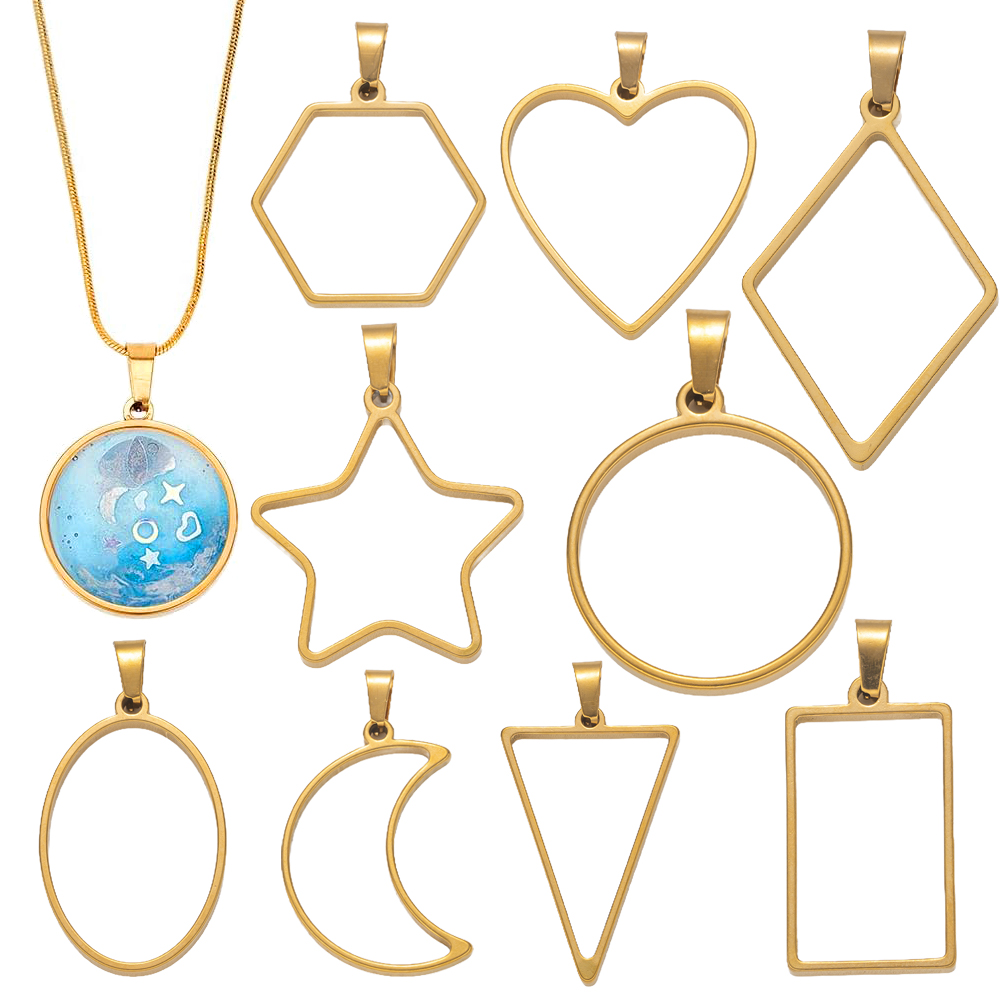 Resin Mold Jewelry - 5 stuks roestvrij staal open rug