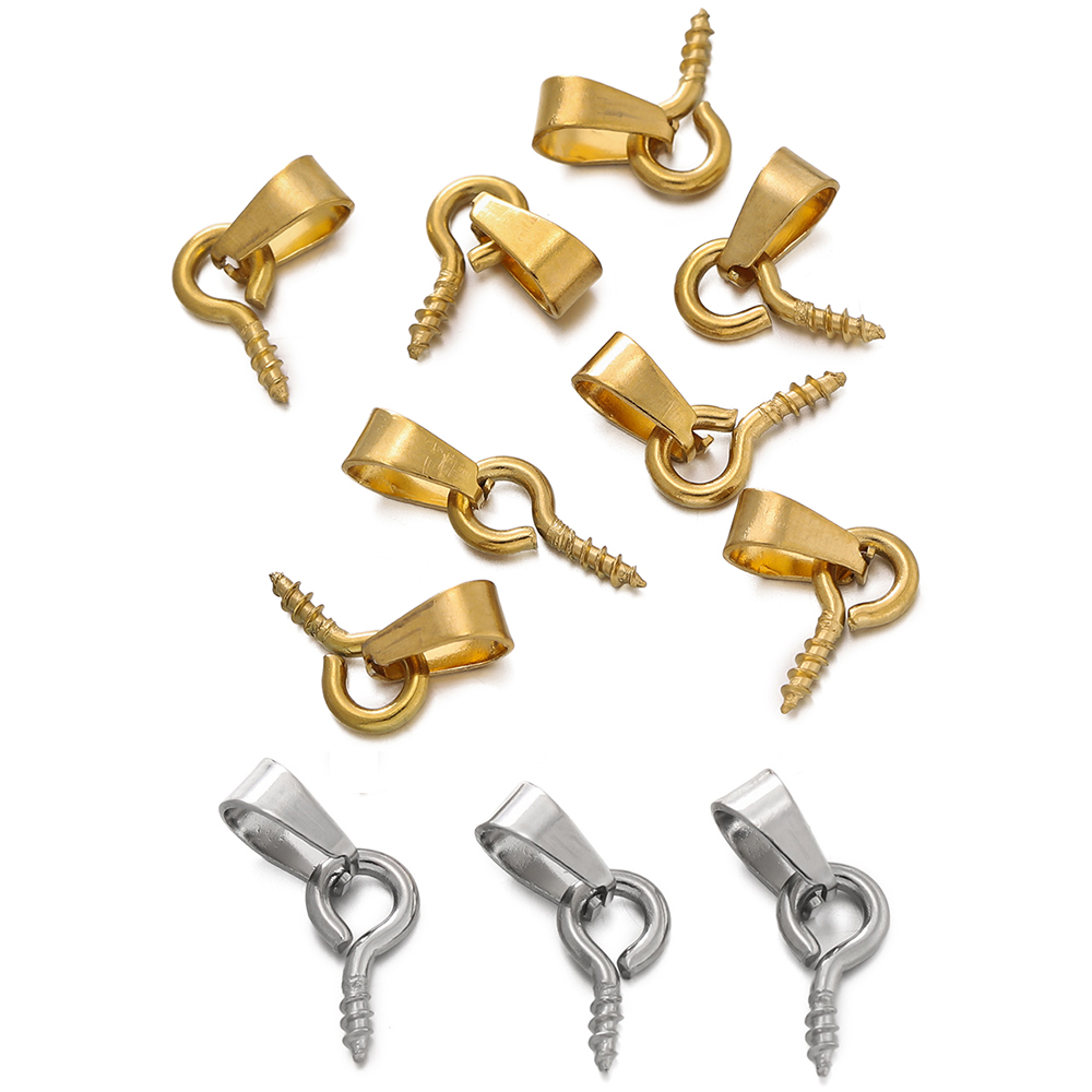Jewelry Making Eye Pins - 20 sets roestvrijstalen bail-sluitingen met schroefogen,