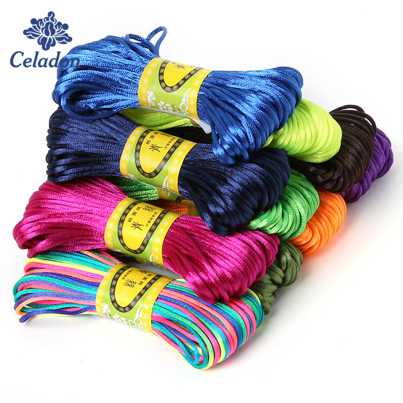 Knotting Cord Silk - 2Mm 20Meter Zacht Satijn Rattail Zijde