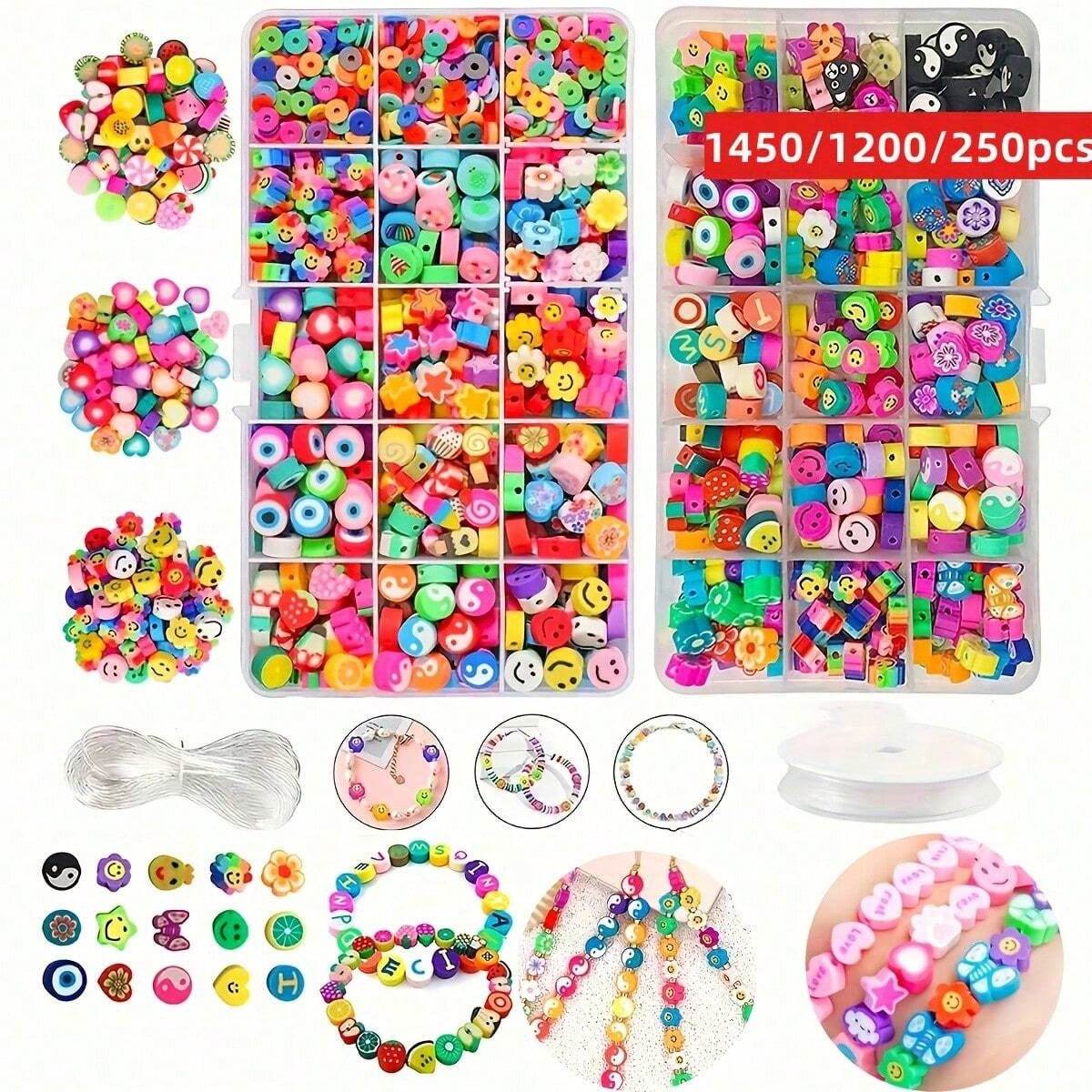 Jewelry Making For Birthday Party - 1450/1200/250 stuks polymeerklei kralenset, doos, bundel