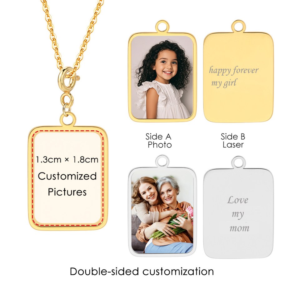 Jewelry Making For Adults - Aangepaste Foto Brief Vlag Hanger Ketting