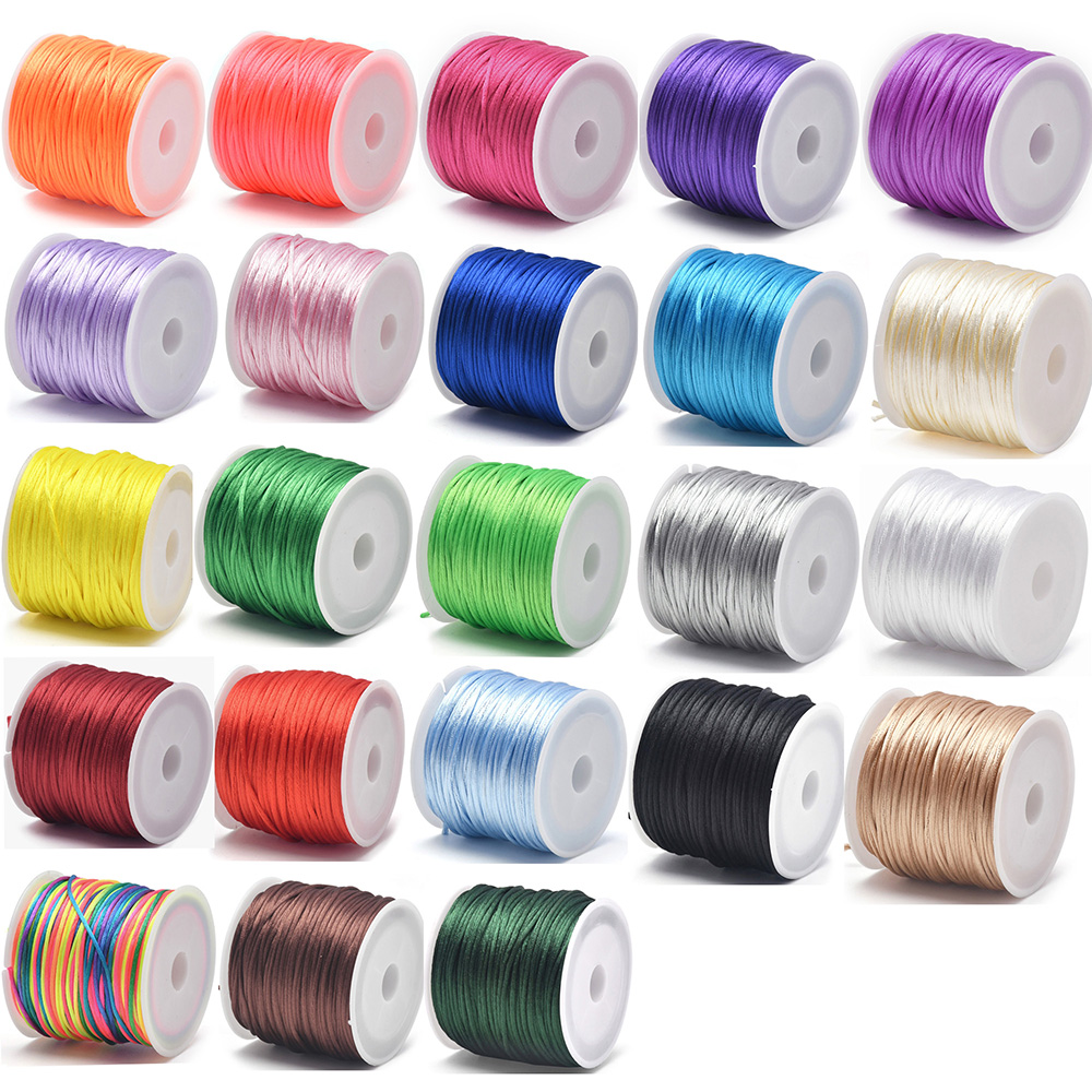 Knotting Cord Silk - 1,5 mm ambachten satijnen rattail koord