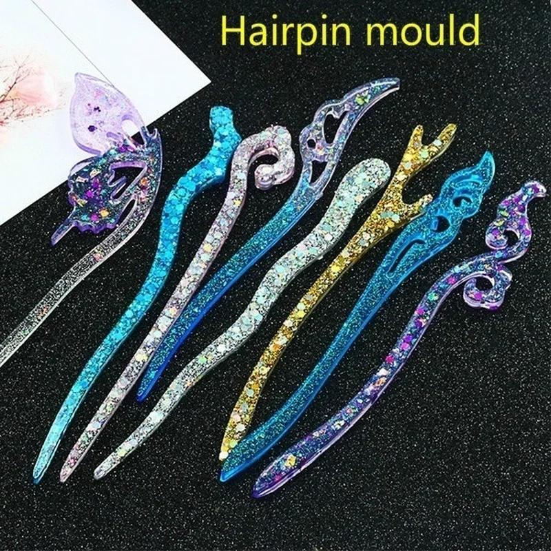 Resin Mold Jewelry - Nieuwe transparante haarspeld siliconen speciale mal