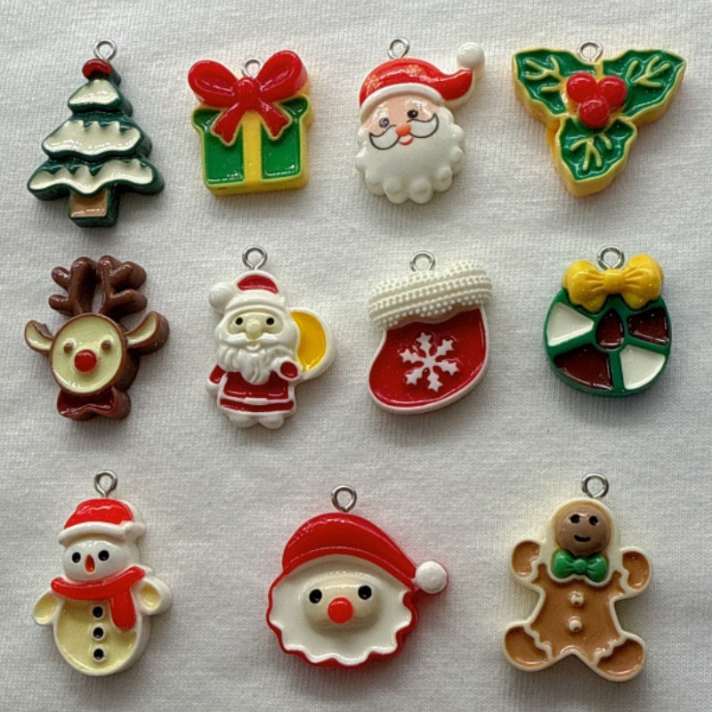 Jewelry Making Pendants - 10 stuks Kerst Cartoon Serie Harsen
