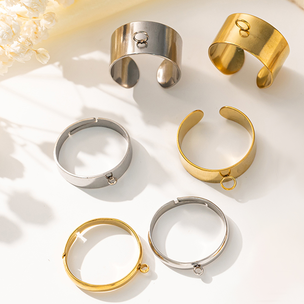 Jewelry Making For Adults - 5 stks/partij Rvs Goud Kleur Open