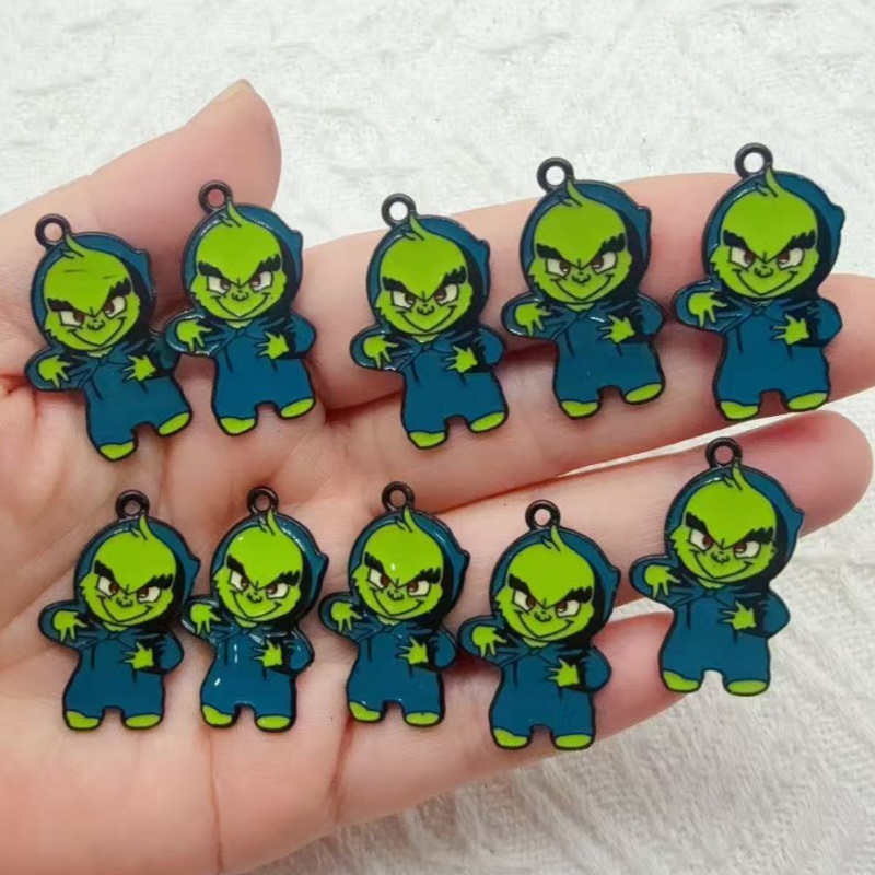 Jewelry Making Pendants - 10 stuks legering drip oil cartoon