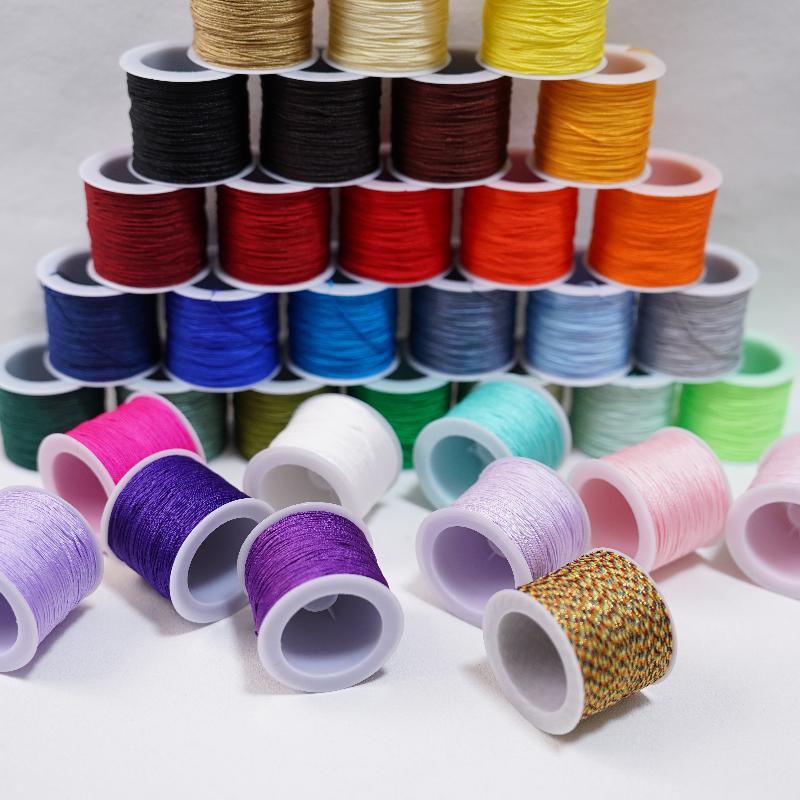 Knotting Cord Silk - Nieuwe 50M 0.8mm Ambachten Nylon Koord