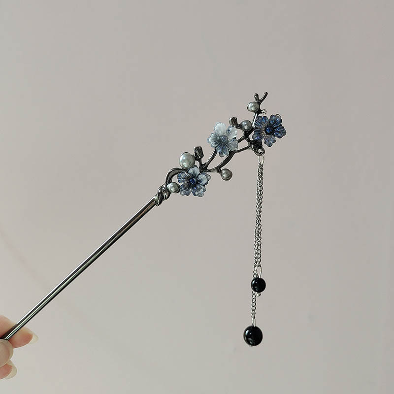 Jewelry Making For Adults - Klassieke Haarstokjes Inktkleur Bloem Metalen Franje