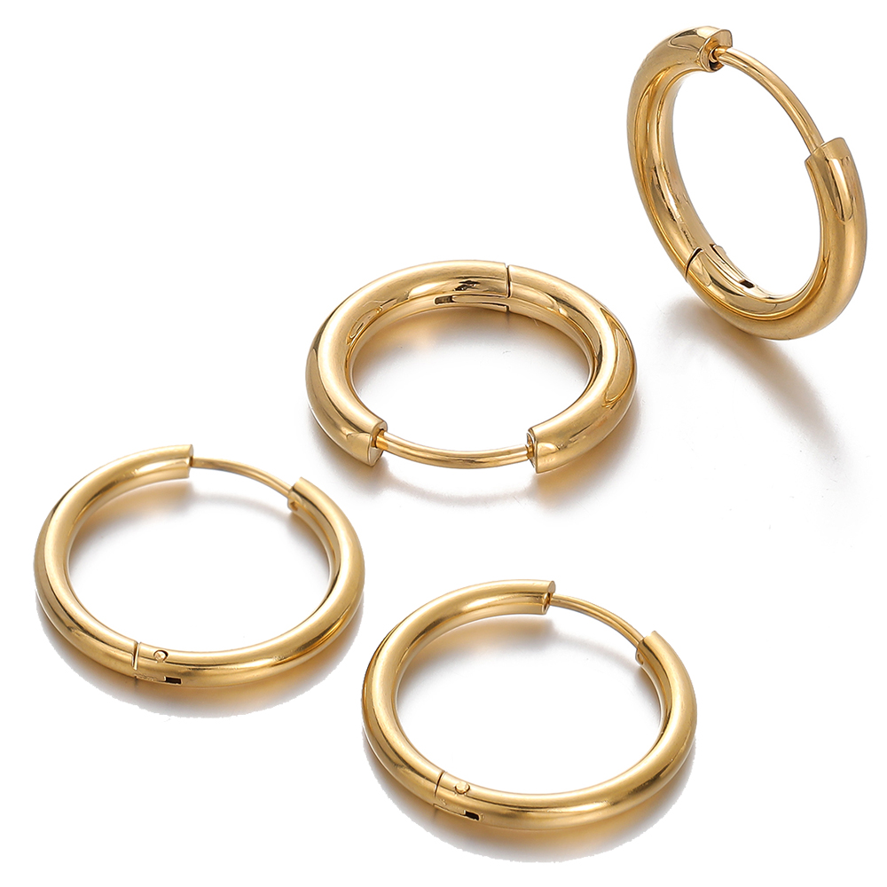 Jewelry Making For Adults - 2 stuks 8/10/12/14/16/18mm Rvs Hoepel Oorbellen