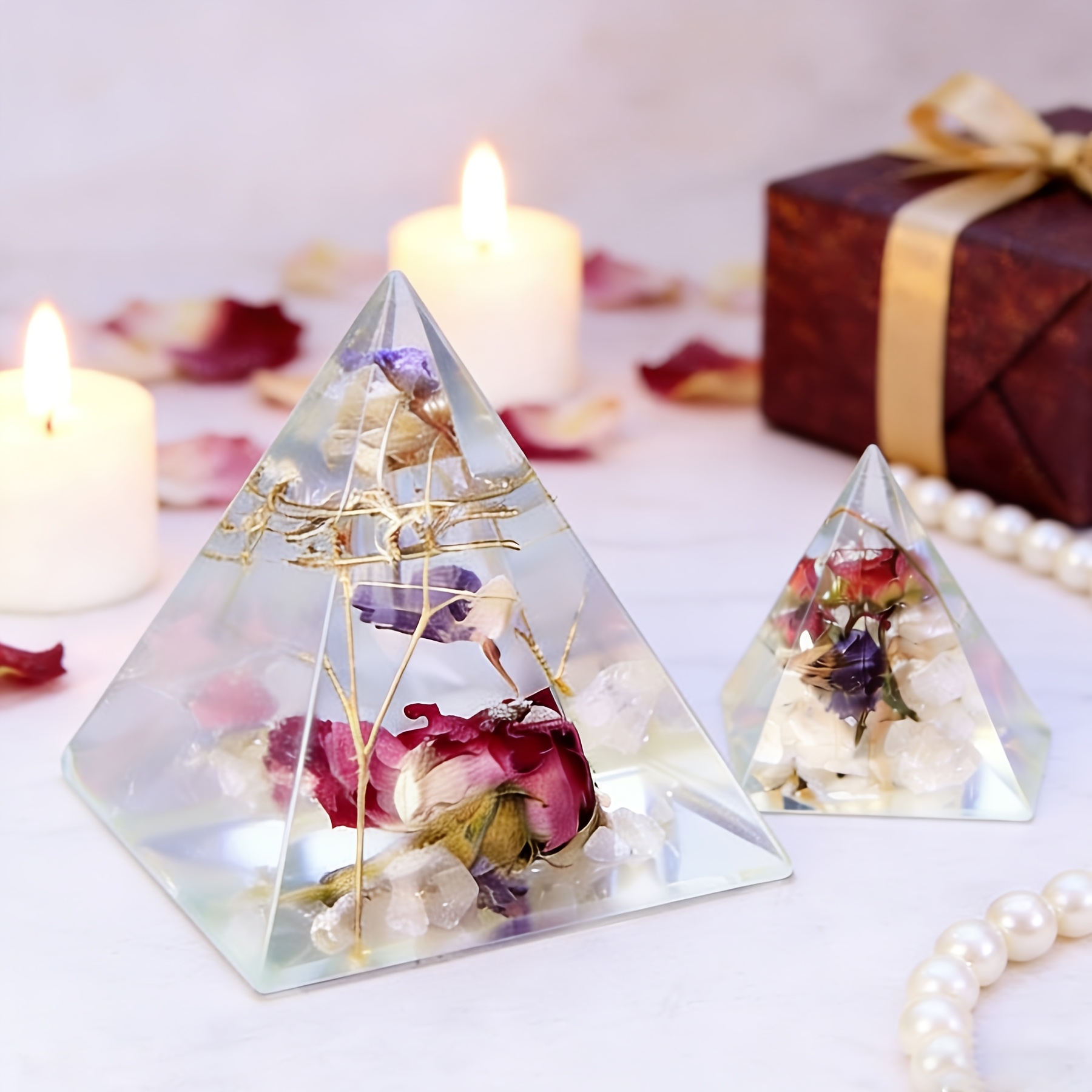 5-delige piramidevormige harsm - Resin Mold Jewelry recensie en prijs