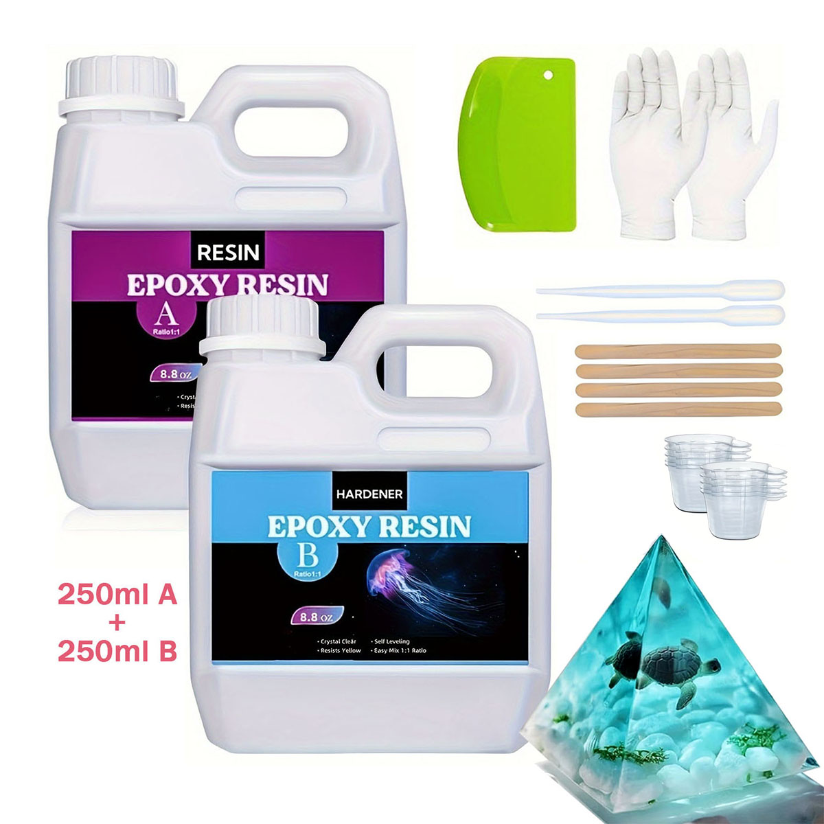 125 ml / 250 ml kristalheldere - Resin Mold Jewelry recensie en prijs