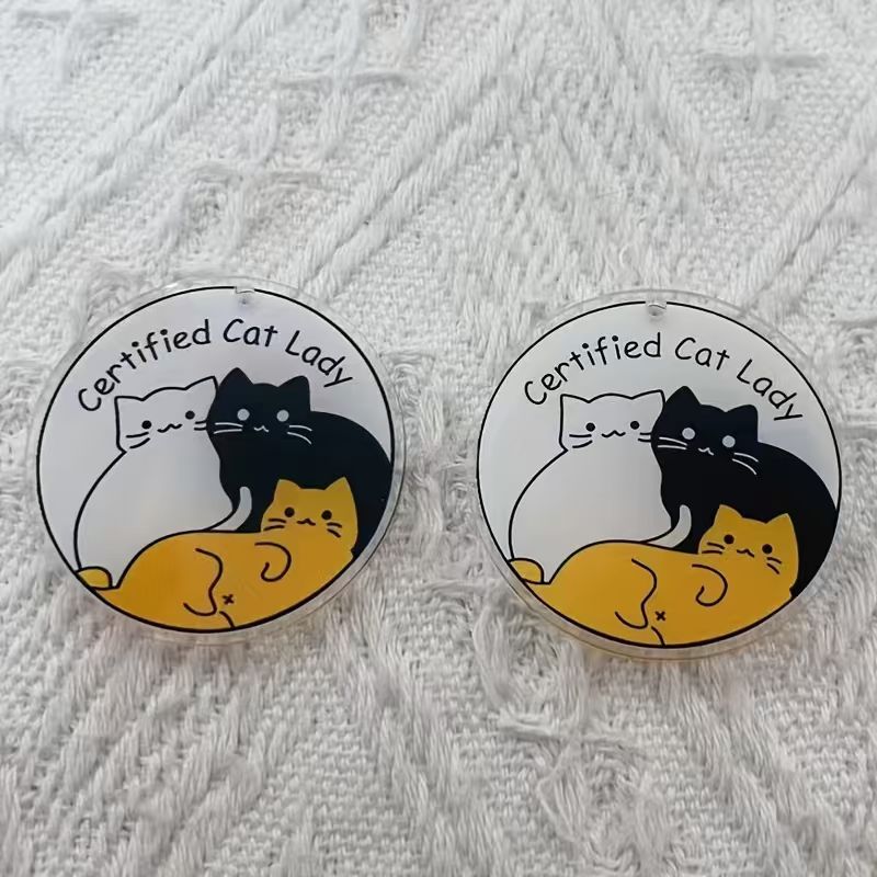 10 stuks acryl schattige katte - Jewelry Making For Birthday Party recensie en prijs