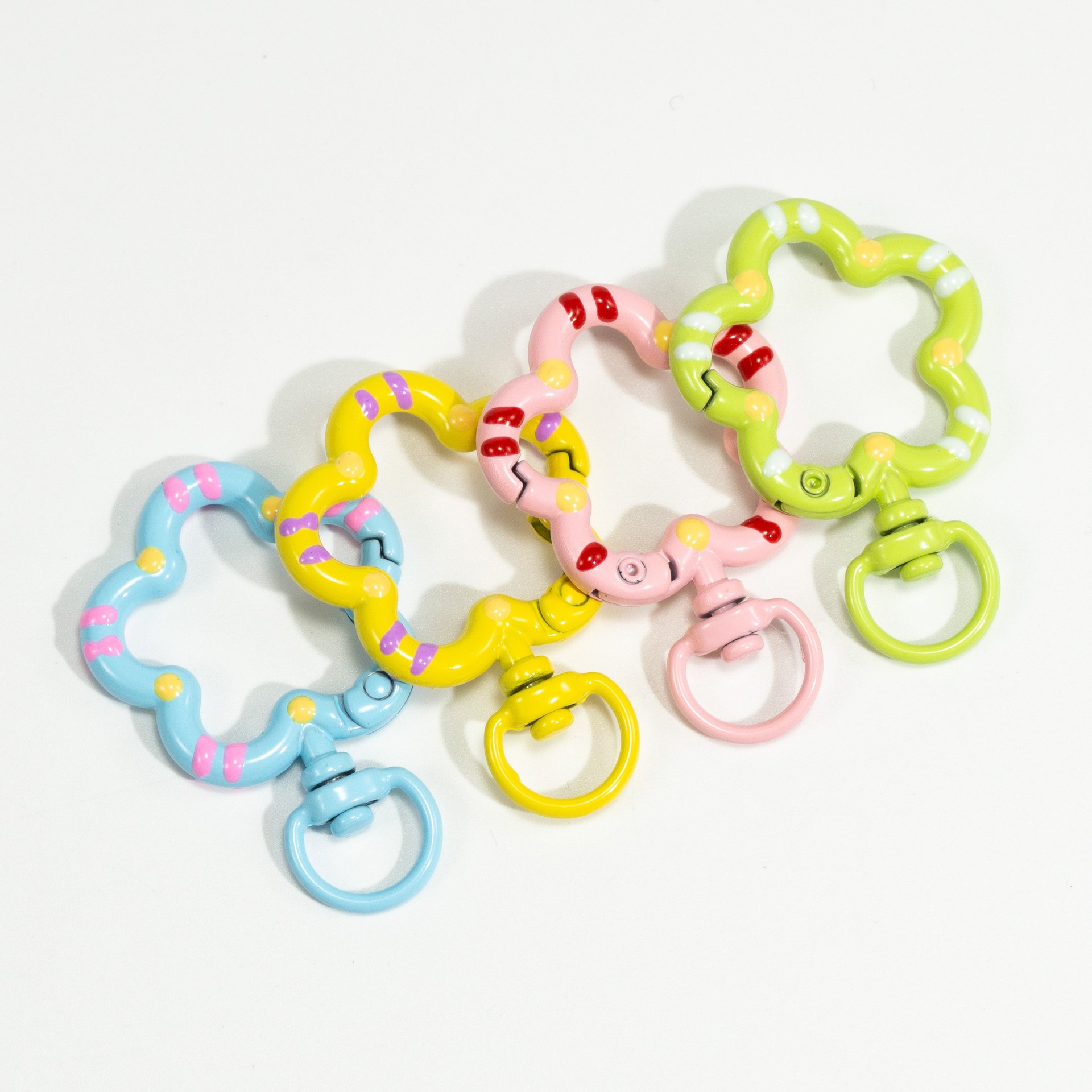 5 stks Bloem Metalen Karabijn  - Jewelry Making Rings recensie en prijs