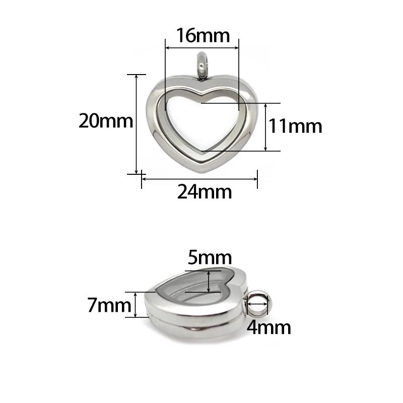 24mm 30mm hartvormige zwevende - Jewelry Making For Birthday Party recensie en prijs