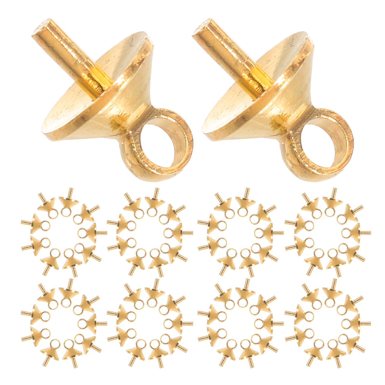 100 stuks koperen halfgeboorde - Jewelry Making Eye Pins recensie en prijs