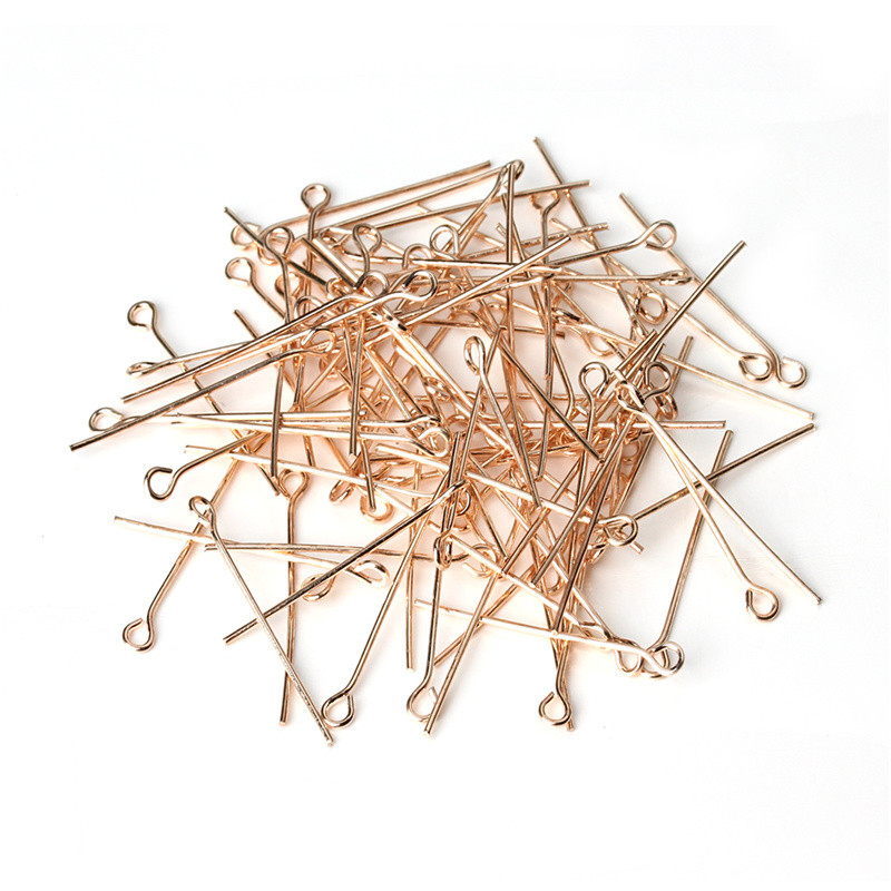 200 stks/partij 50mm Rose Goud - Jewelry Making Eye Pins recensie en prijs