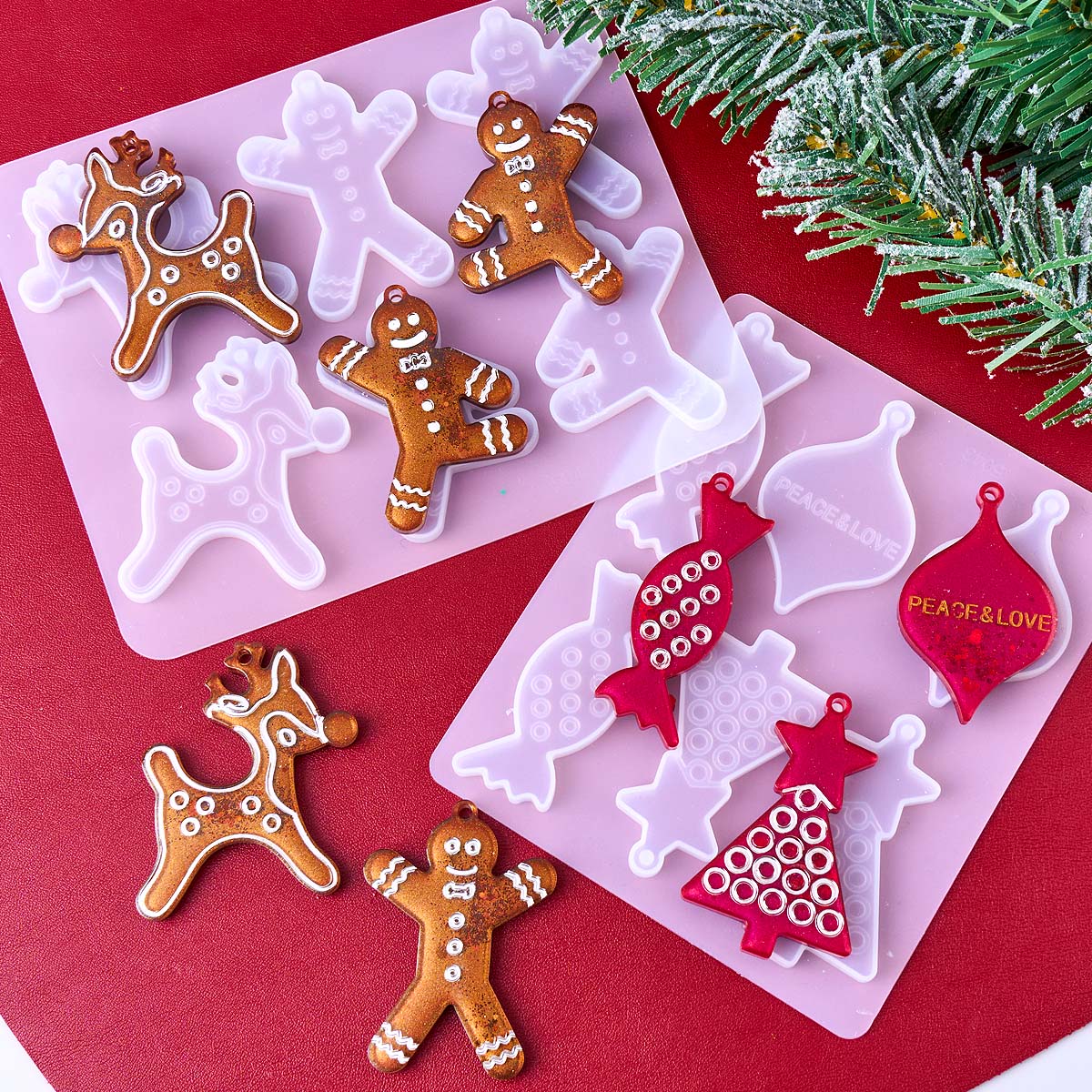 Kerstserie Oorbellen Hanger Si - Resin Mold Jewelry recensie en prijs