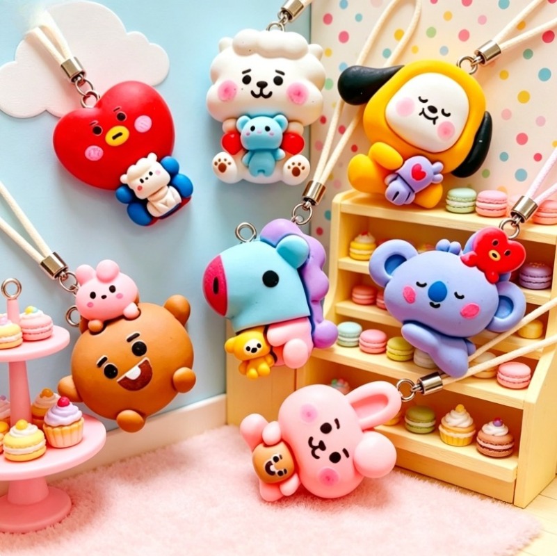 7 stks BT21 Hars Cartoon Charm - Jewelry Making Pendants recensie en prijs