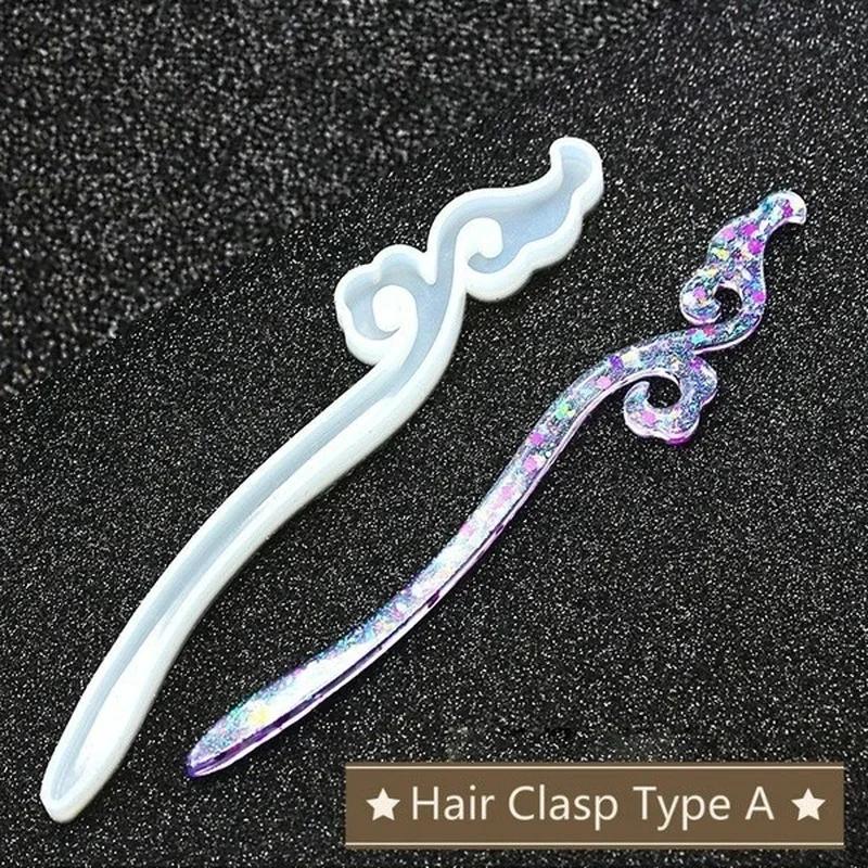 Nieuwe transparante haarspeld  - Resin Mold Jewelry recensie en prijs