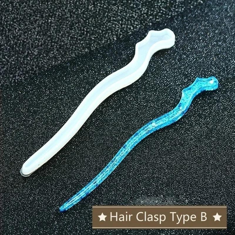 Nieuwe transparante haarspeld  - Resin Mold Jewelry recensie en prijs