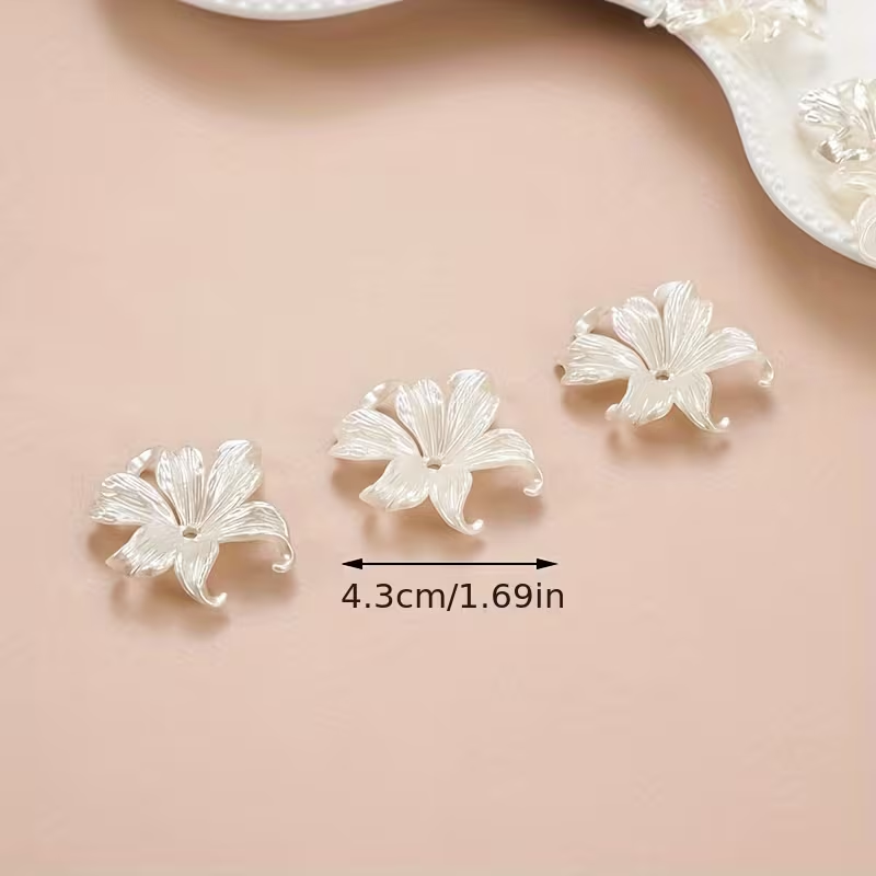 20 stuks witte grote irisbloem - Jewelry Making For Adults recensie en prijs