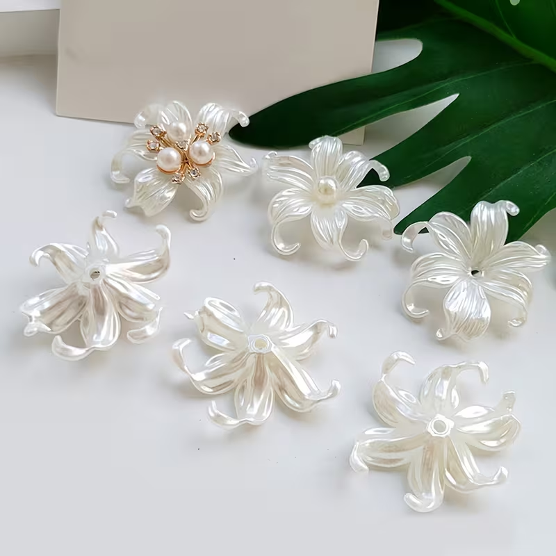 20 stuks witte grote irisbloem - Jewelry Making For Adults recensie en prijs
