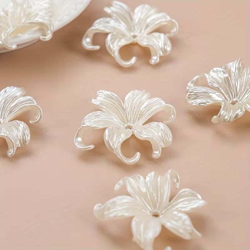 20 stuks witte grote irisbloem - Jewelry Making For Adults recensie en prijs