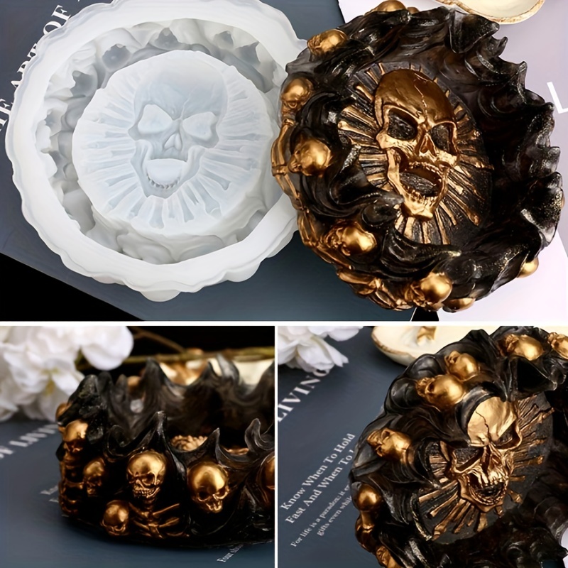 Asbakvorm, schedel DIY knutsel - Resin Mold Jewelry recensie en prijs