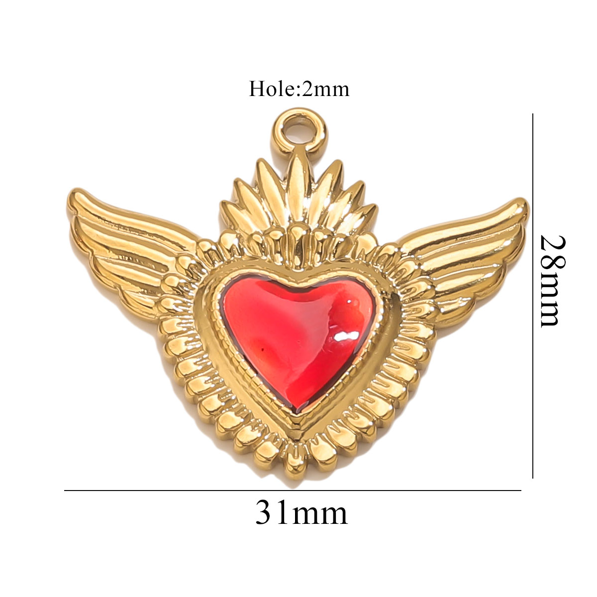 3 stuks roestvrij staal rood e - Jewelry Making Supplies Wholesale recensie en prijs