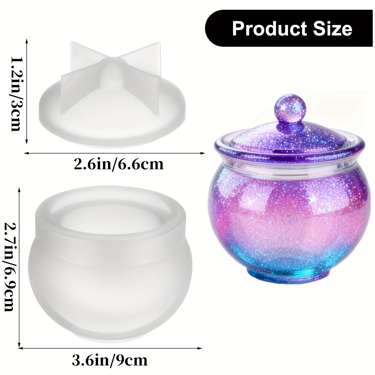 1 set ronde hars kunnen mallen - Resin Mold Jewelry recensie en prijs